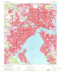 Jacksonville 1964 topographic map preview