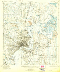 Jacksonville 1918 topographic map preview