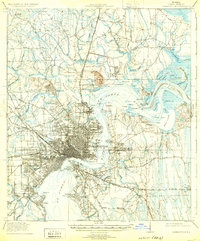 Jacksonville 1918 topographic map thumbnail