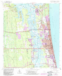 Jacksonville Beach 1964 topographic map thumbnail