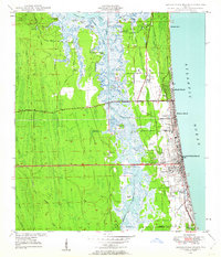 Jacksonville Beach 1948 topographic map thumbnail