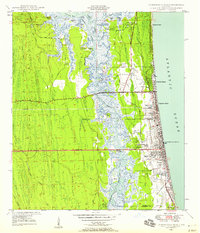 Jacksonville Beach 1948 topographic map thumbnail