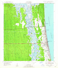 Jacksonville Beach 1948 topographic map thumbnail
