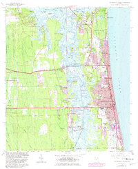 Jacksonville Beach 1964 topographic map thumbnail
