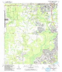 Jacksonville Heights 1993 topographic map thumbnail