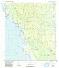 Keaton Beach 1954 topographic map thumbnail