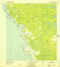 Keaton Beach 1954 topographic map thumbnail