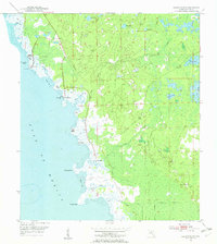 Keaton Beach 1954 topographic map thumbnail