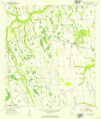 Kenansville 1953 topographic map thumbnail