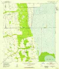 Kenansville SE 1953 topographic map thumbnail