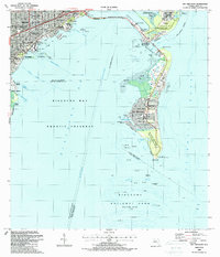 Key Biscayne 1988 topographic map thumbnail