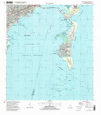 Key Biscayne 1994 topographic map thumbnail