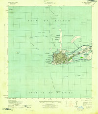Key West 1943 topographic map preview