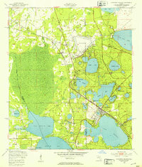 Keystone Heights 1949 topographic map preview