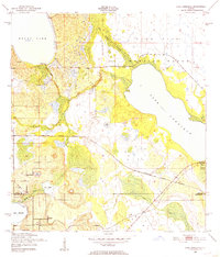 Lake Arbuckle 1952 topographic map thumbnail