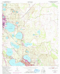 Lake Arbuckle SW 1952 topographic map thumbnail