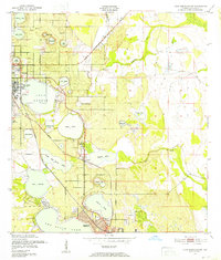 Lake Arbuckle SW 1952 topographic map thumbnail