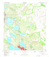 Lake Arbuckle SW 1952 topographic map thumbnail
