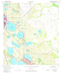 Lake Arbuckle SW 1952 topographic map thumbnail