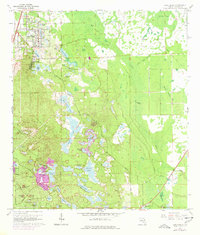 Lake Helen 1966 topographic map thumbnail