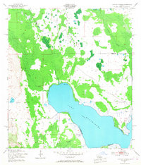 Lake Hatchineha 1953 topographic map thumbnail