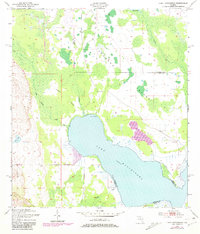 Lake Hatchineha 1953 topographic map thumbnail