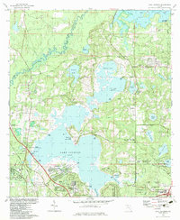 Lake Jackson 1982 topographic map thumbnail