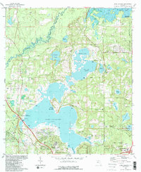 Lake Jackson 1982 topographic map thumbnail