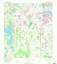Lake Jessamine 1953 topographic map thumbnail