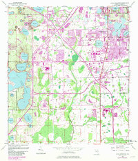 Lake Jessamine 1953 topographic map thumbnail