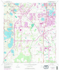 Lake Jessamine 1953 topographic map thumbnail