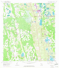 Lake Louisa SW 1959 topographic map thumbnail