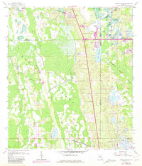 Lake Louisa SW 1959 topographic map thumbnail