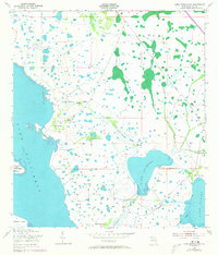 Lake Marian NW 1953 topographic map thumbnail