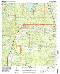 Lake Munson 1999 topographic map thumbnail