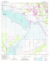 Lake Poinsett 1953 topographic map thumbnail