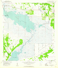 Lake Poinsett 1953 topographic map thumbnail