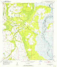 Lake Poinsett NW 1953 topographic map thumbnail