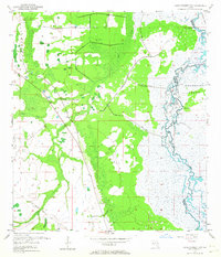 Lake Poinsett NW 1953 topographic map preview