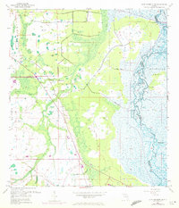 Lake Poinsett NW 1953 topographic map preview