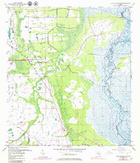 Lake Poinsett NW 1953 topographic map preview