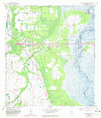 Lake Poinsett NW 1953 topographic map preview