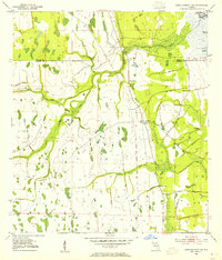 Lake Poinsett SW 1953 topographic map thumbnail