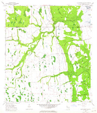 Lake Poinsett SW 1953 topographic map thumbnail
