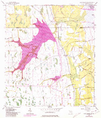 Lake Poinsett SW 1953 topographic map thumbnail