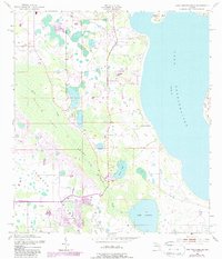 Lake Tohopekaliga 1953 topographic map thumbnail