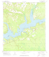 Lake Talquin 1972 topographic map thumbnail