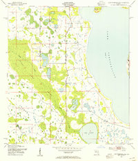Lake Tohopekaliga 1953 topographic map thumbnail