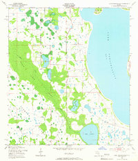 Lake Tohopekaliga 1953 topographic map thumbnail