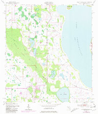 Lake Tohopekaliga 1953 topographic map thumbnail